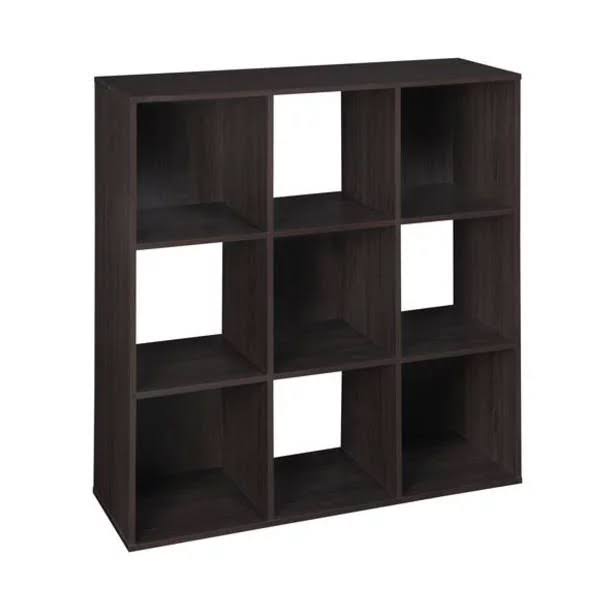 9   Cube Organizer, 11.75  L x 11.25  W x 11.25  H (Each Inner Cube Size), Brown
