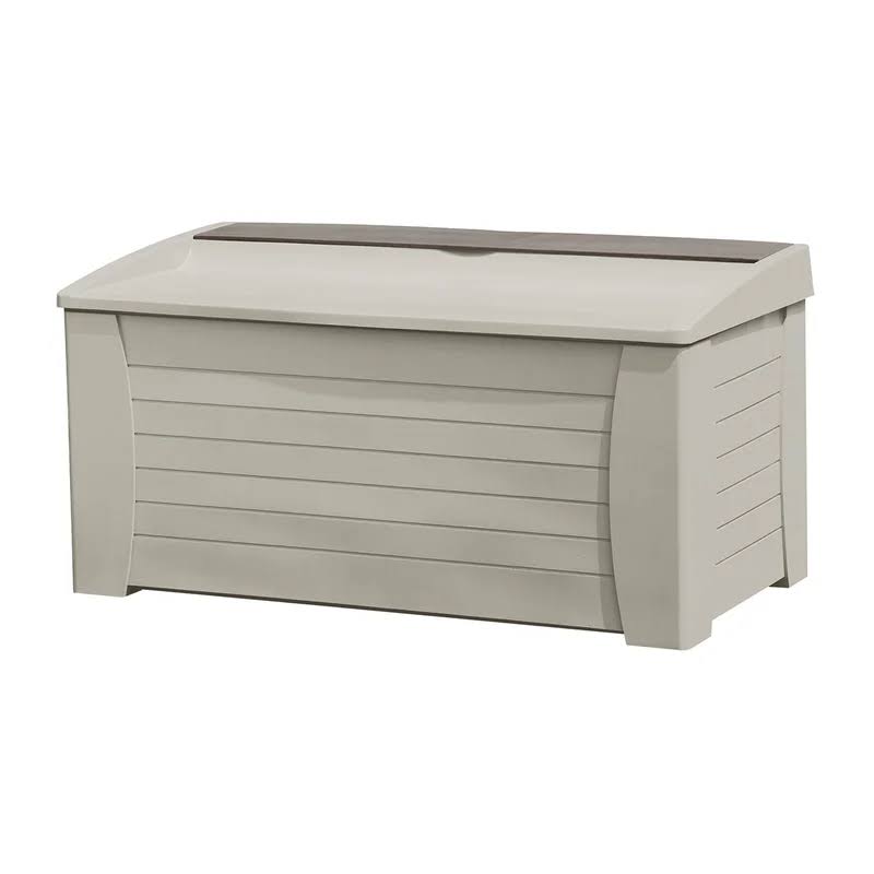 DB12000 127 Gallon Outdoor Resin Deck Storage Box, Taupe