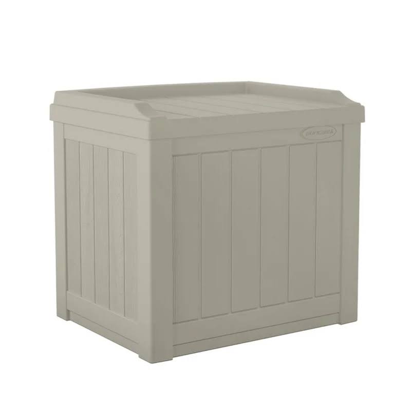 SS601 22 Gal. Deck Box with Seat, Light Taupe