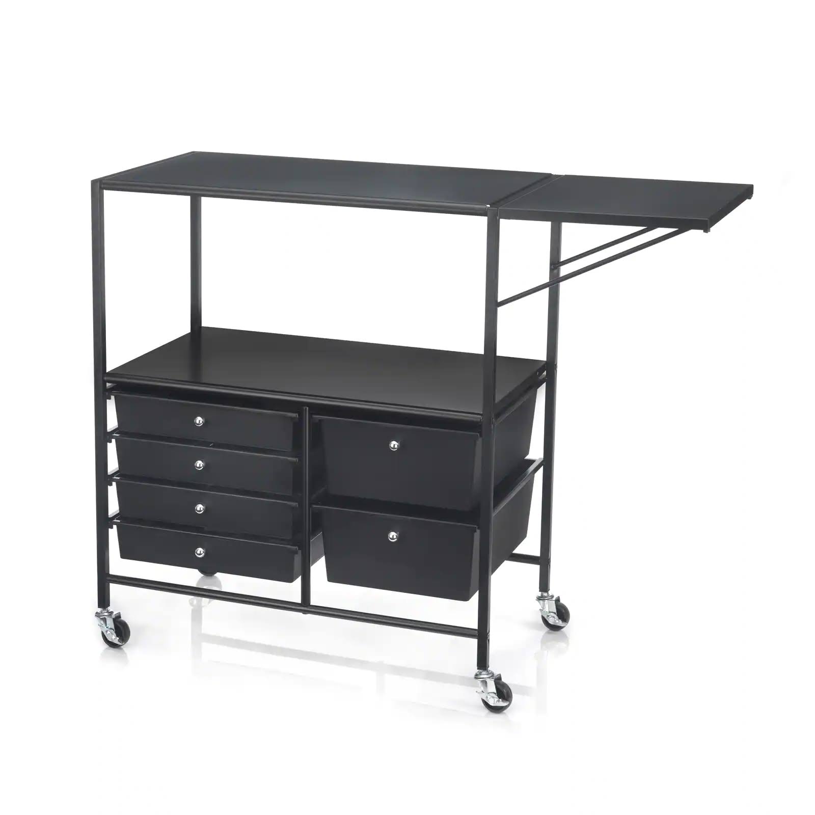 Simply Tidy Essex Rolling Cart, Black