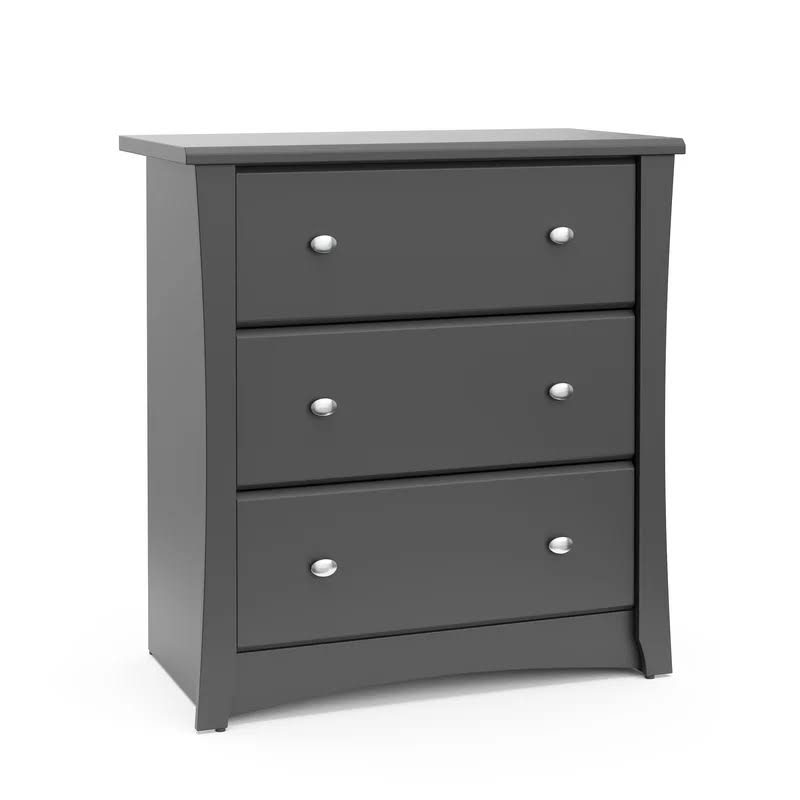 03663-30G Crescent 3-Drawer Espresso Chest 33.31 in. H x 31.5 in. W x 16.73 in. D
