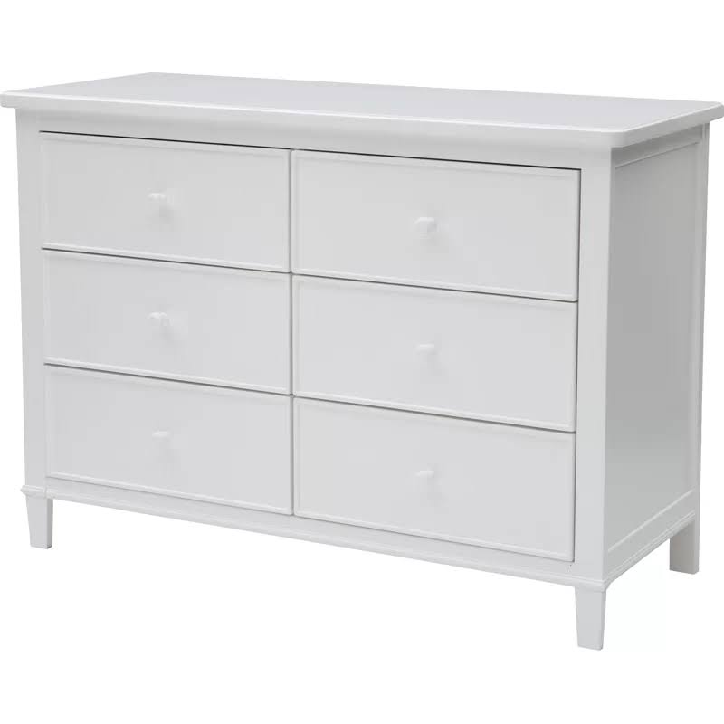 Delta Children 79706-100 Haven 6 Drawer Dresser, Greenguard Gold Certified, White