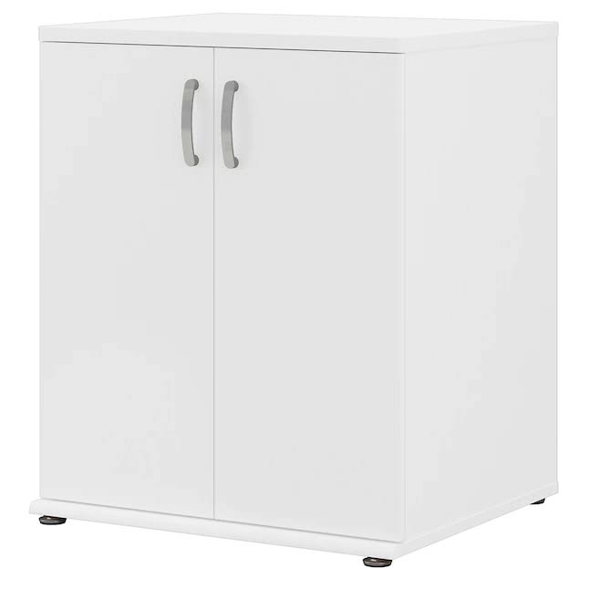 Bush Business Furniture UNS128WH Universal Storage 28.3464-in W x 33.9763-in H Wood Composite White Freestanding Utility Storage Cabinet