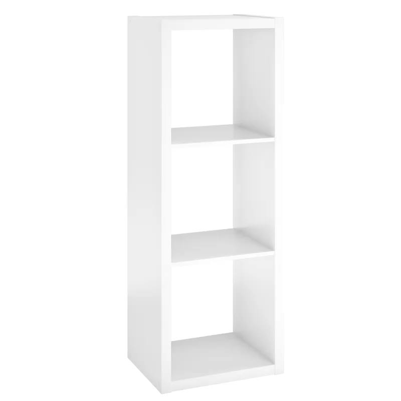 4542 43.98 in. H x 15.87 in. W x 13.50 in. D White Wood Large 3-Cube Organizer