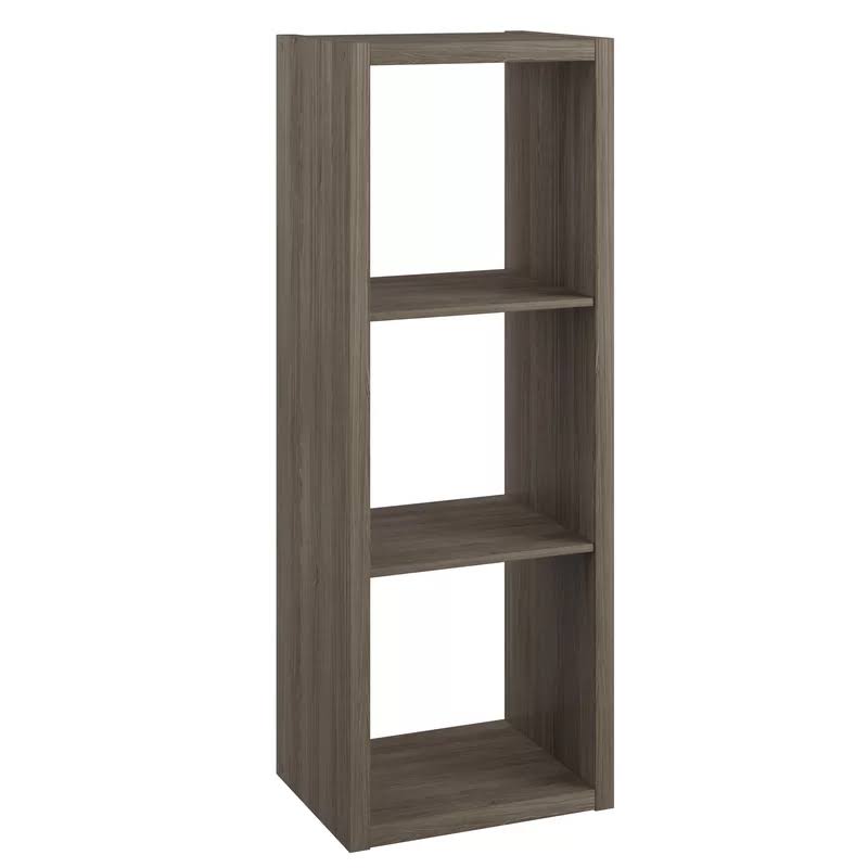4546 43.98 in. H x 15.87 in. W x 13.50 in. D Graphite Gray Wood Large 3-Cube Organizer