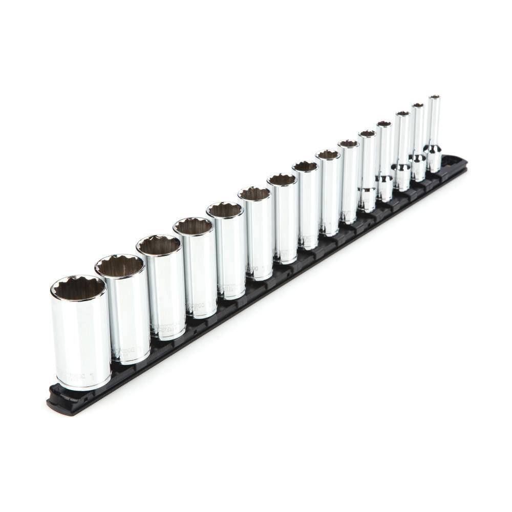 SHD91115 3/8 in. Drive Deep 12-Point Socket Set (15-Piece)