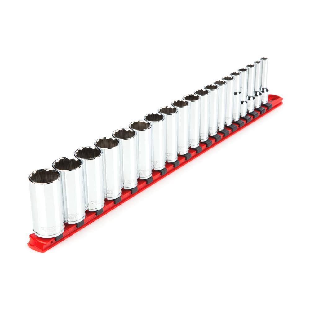 SHD91116 3/8 in. Drive Deep 12-Point Socket Set (19-Piece)