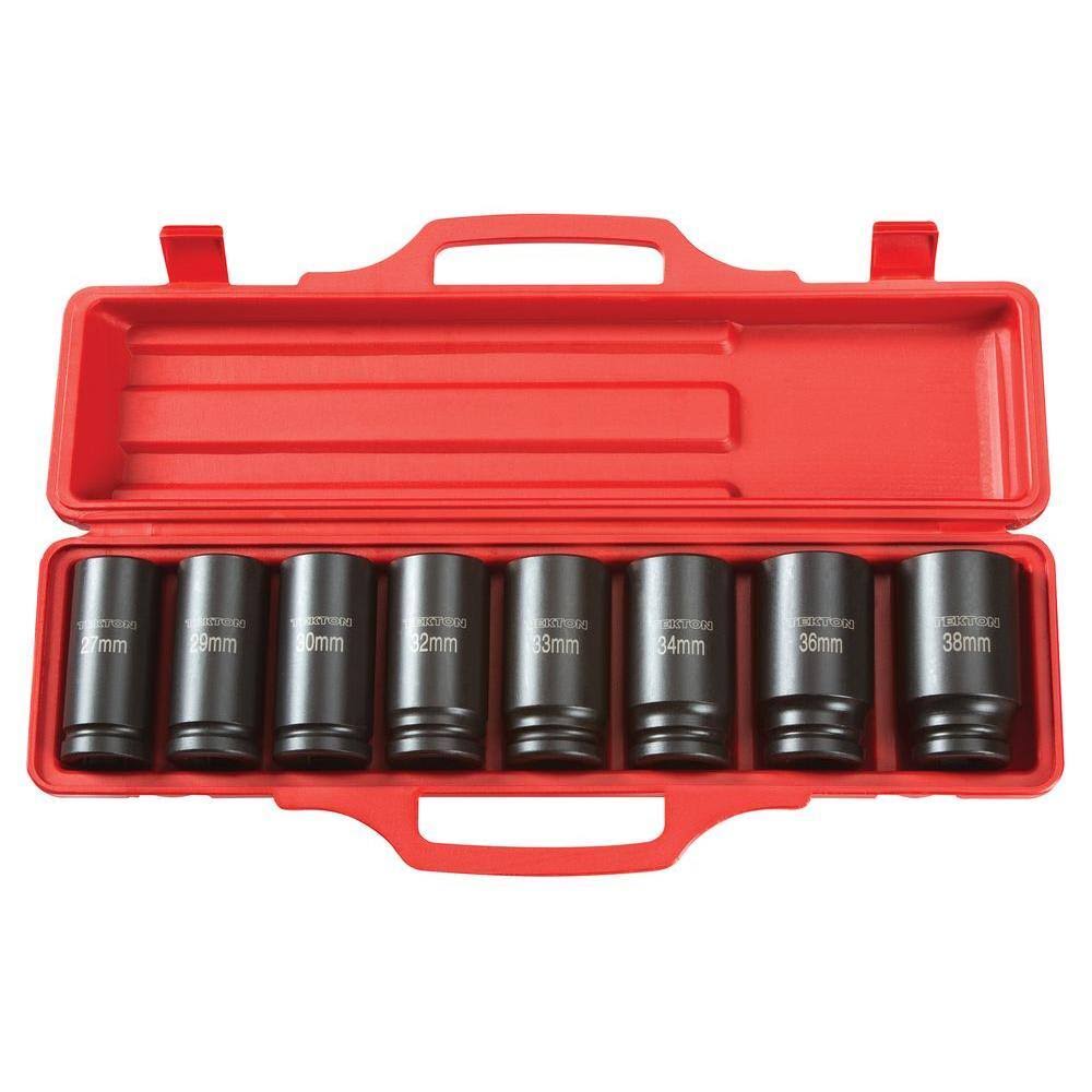 4889 3/4 in. Drive 27-38 mm 6-Point Deep Impact Socket Set