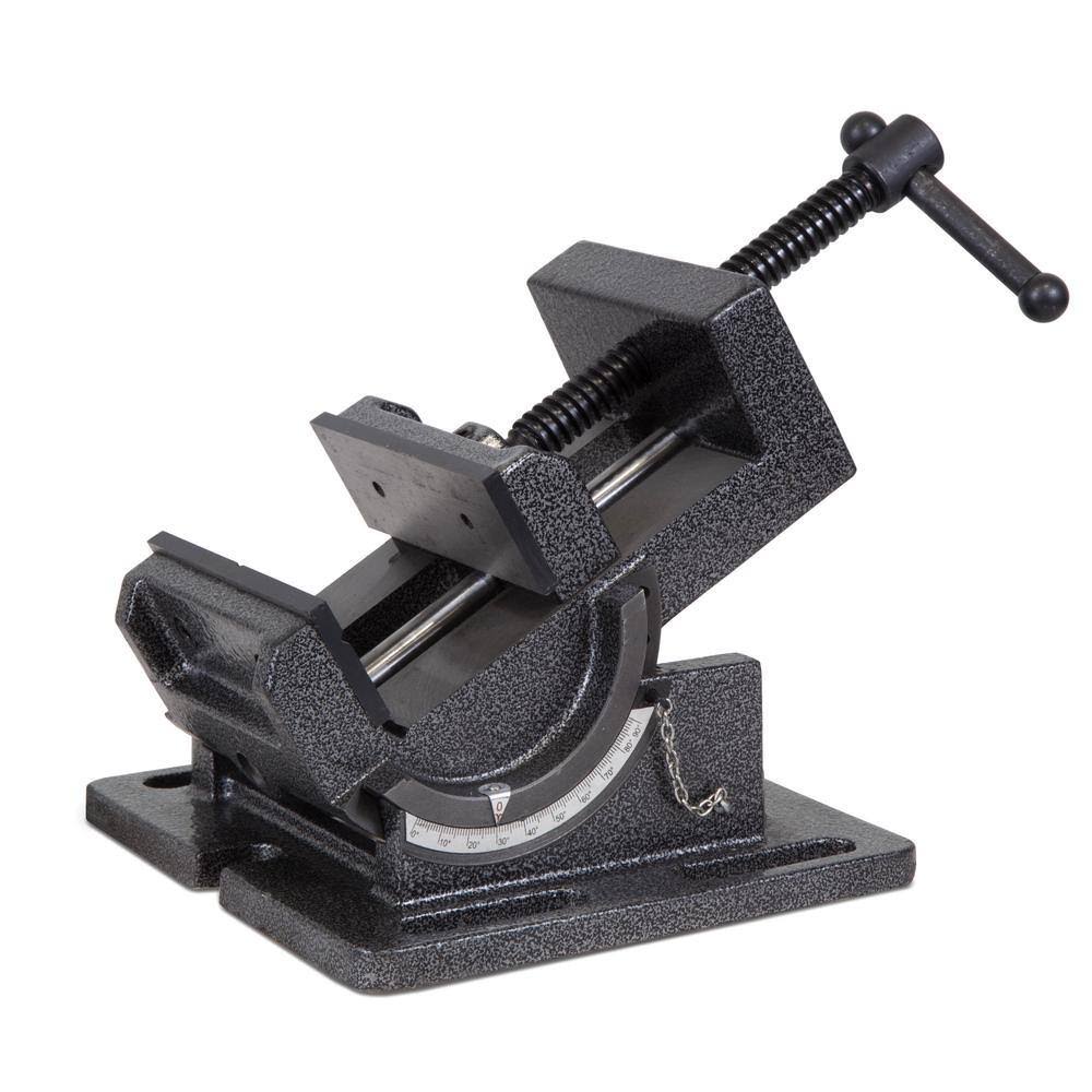 TV434 4.25 in. Industrial Strength Benchtop and Drill Press Tilting Angle Vise