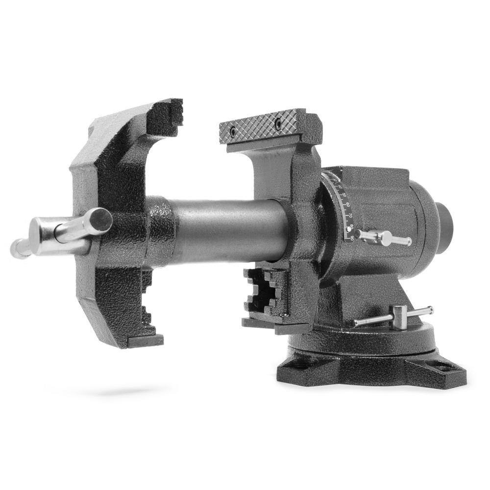MPV502 5 in. Cast Iron Heavy-Duty Multi-Purpose Bench Vise with 360-Degree Swivel Base