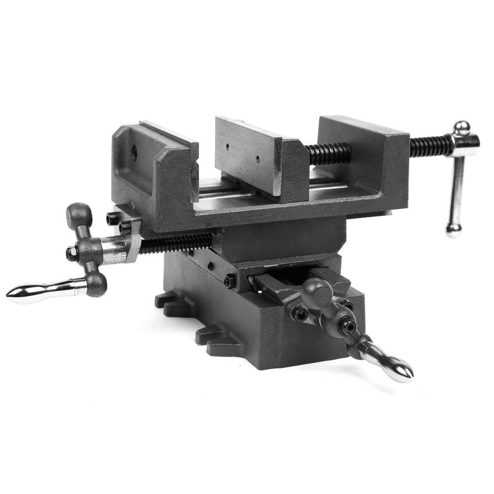 CV414 4.25 in. Compound Cross Slide Industrial Strength Benchtop and Drill Press Vise