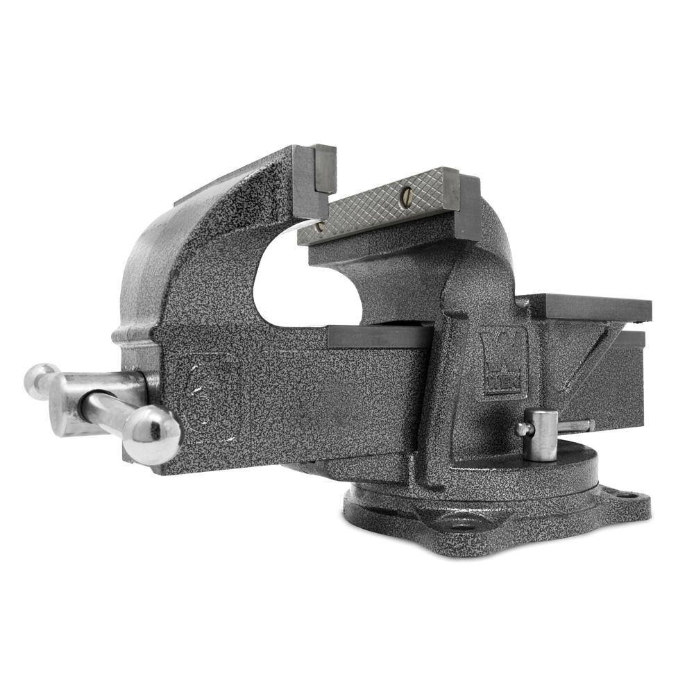 BV456 6 in. Heavy-Duty Cast Iron Bench Vise with Swivel Base