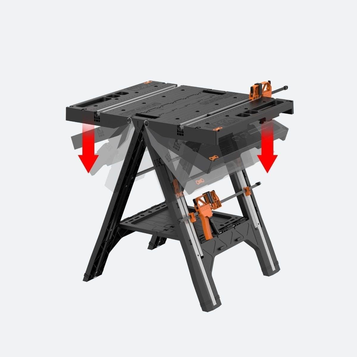WX051 Pegasus Folding Work Table   Sawhorse