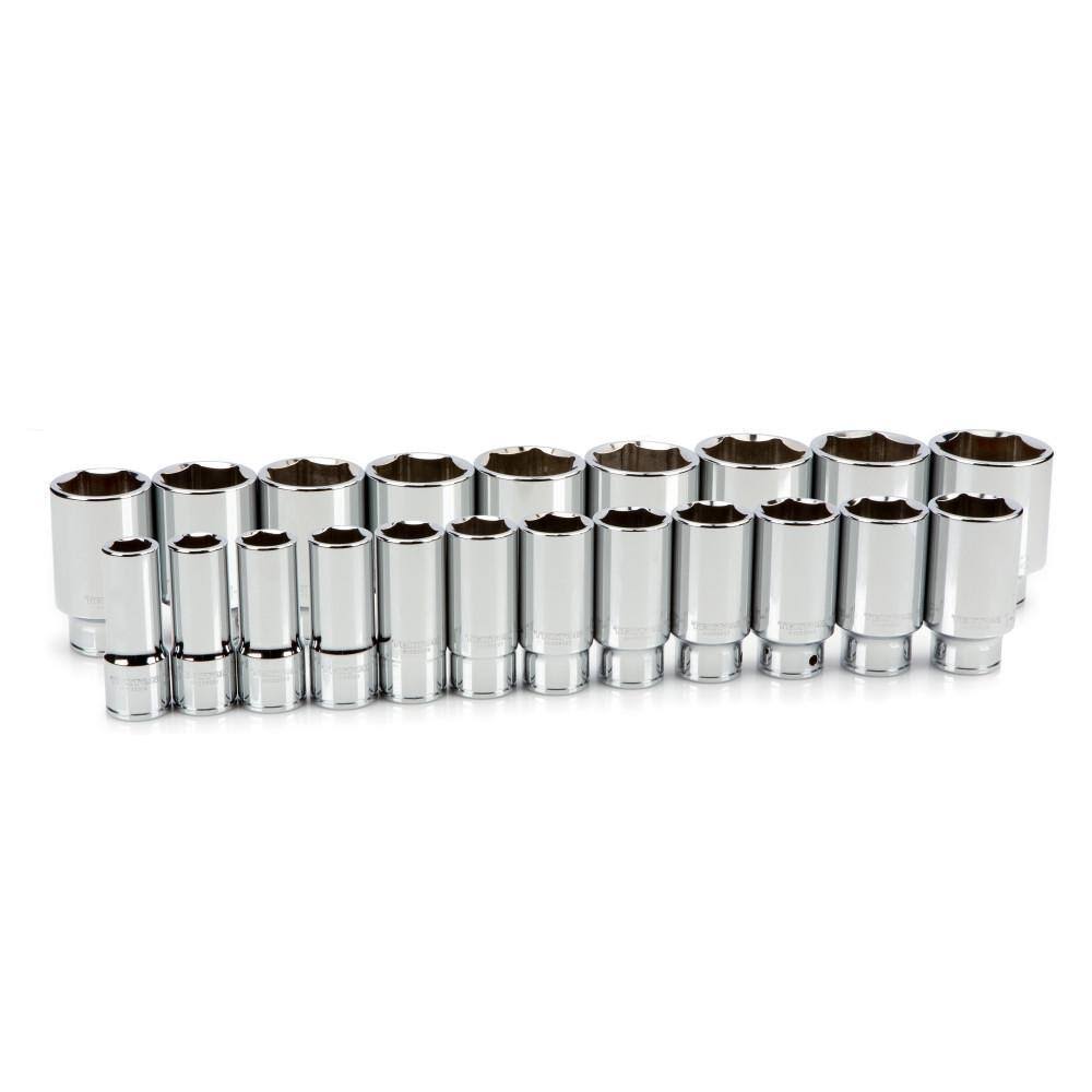 SHD93017 3/4 in. Drive Deep 6-Point Socket Set, 3/4-2 in. (21-Piece)