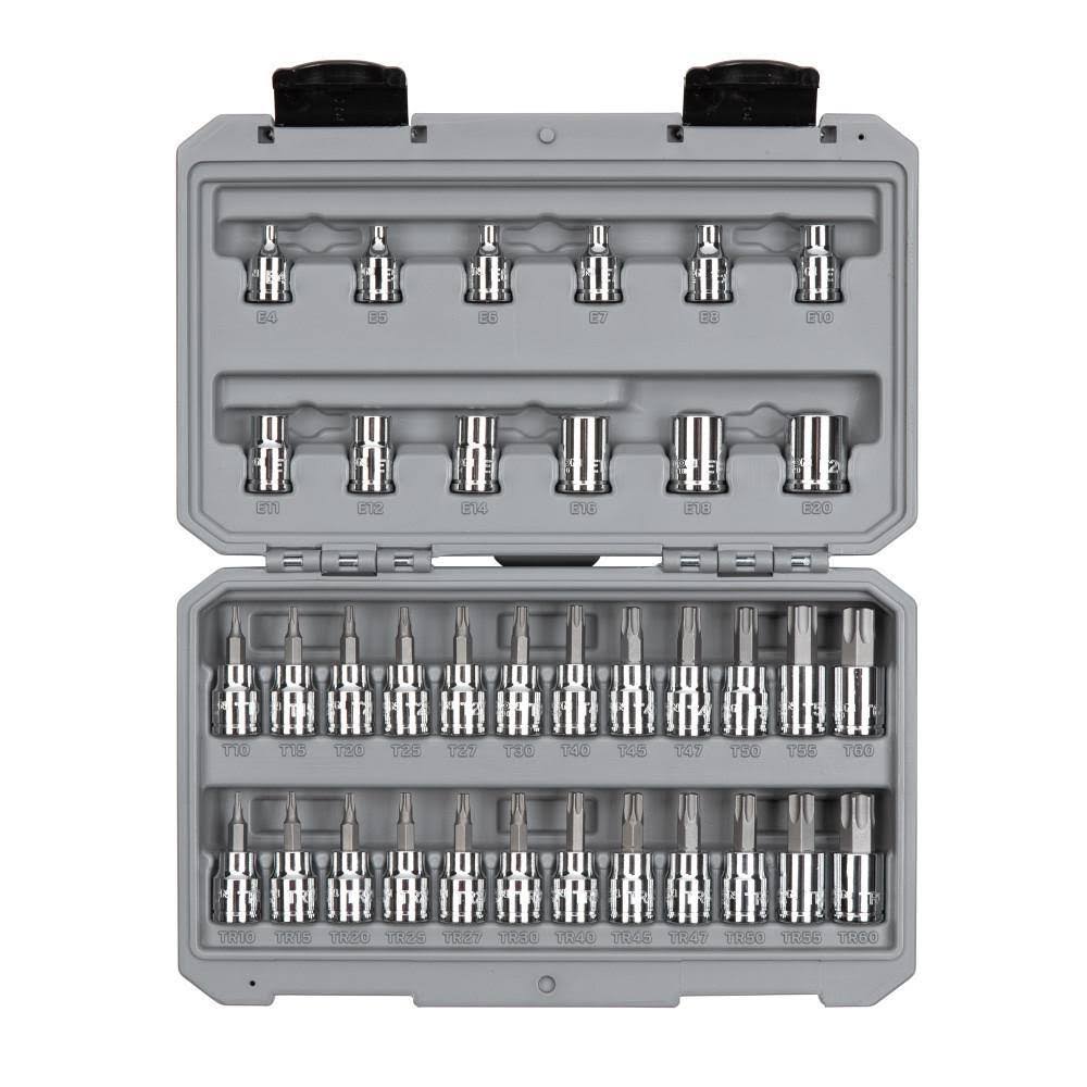3/8 in. Drive Torx/TR Torx Bit and External Star Socket Set (36-Piece)