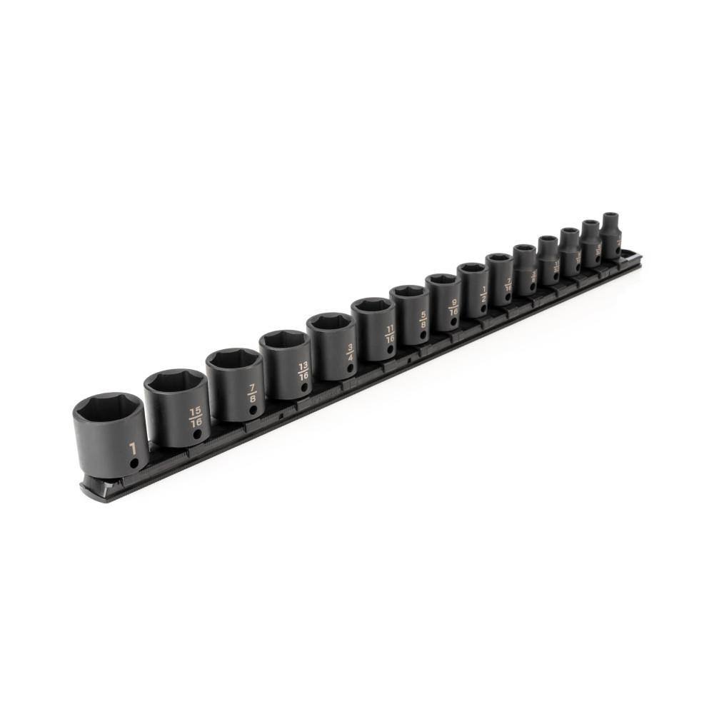 SID91104 3/8 in. Drive 6-Point Impact Socket Set, 15-Piece (1/4 in.   1 in.)