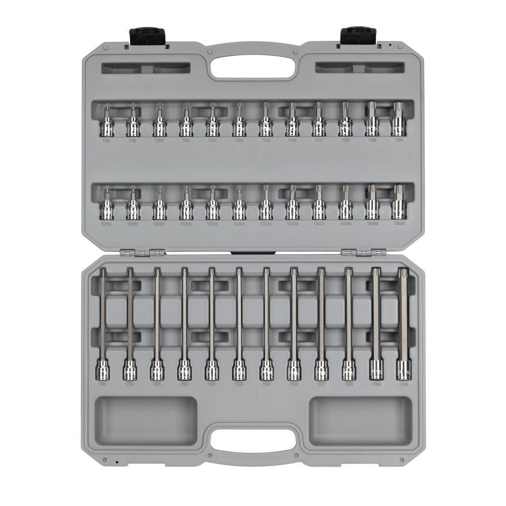 SHB91308 3/8 in. Drive Torx and Tamper-Resistant Torx Bit Socket Set (36-Piece)
