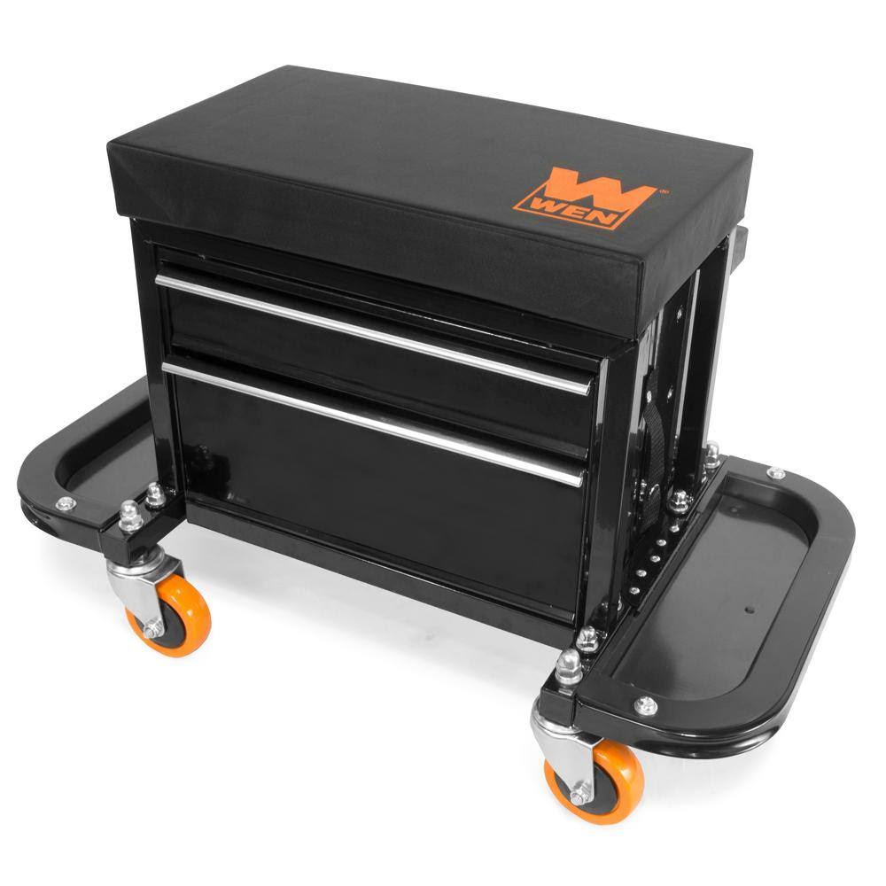 GG1400 400-Pound Capacity Garage Glider Rolling Tool Chest Seat with Storage Pouch