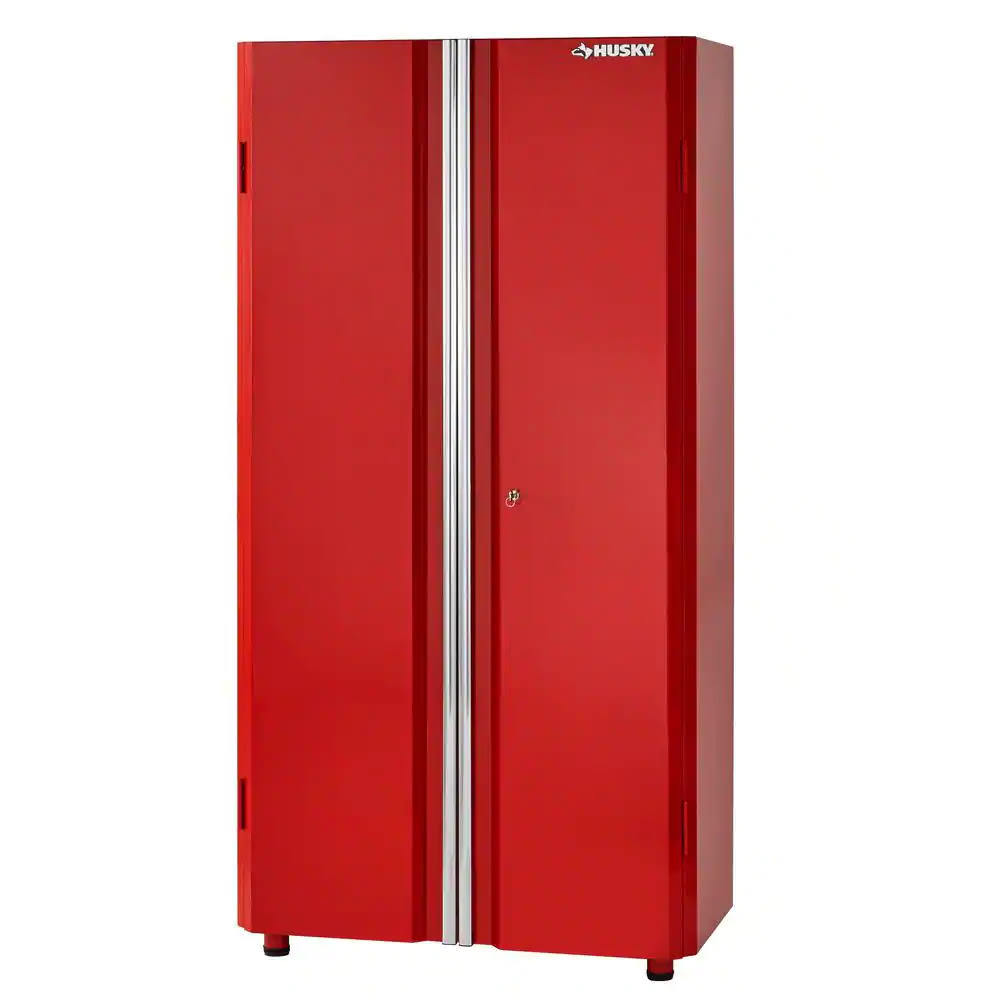 G3602TR-US Ready-to-Assemble 24-Gauge Steel Freestanding Garage Cabinet in Red (36 in. W x 72 in. H x 18 in. D)