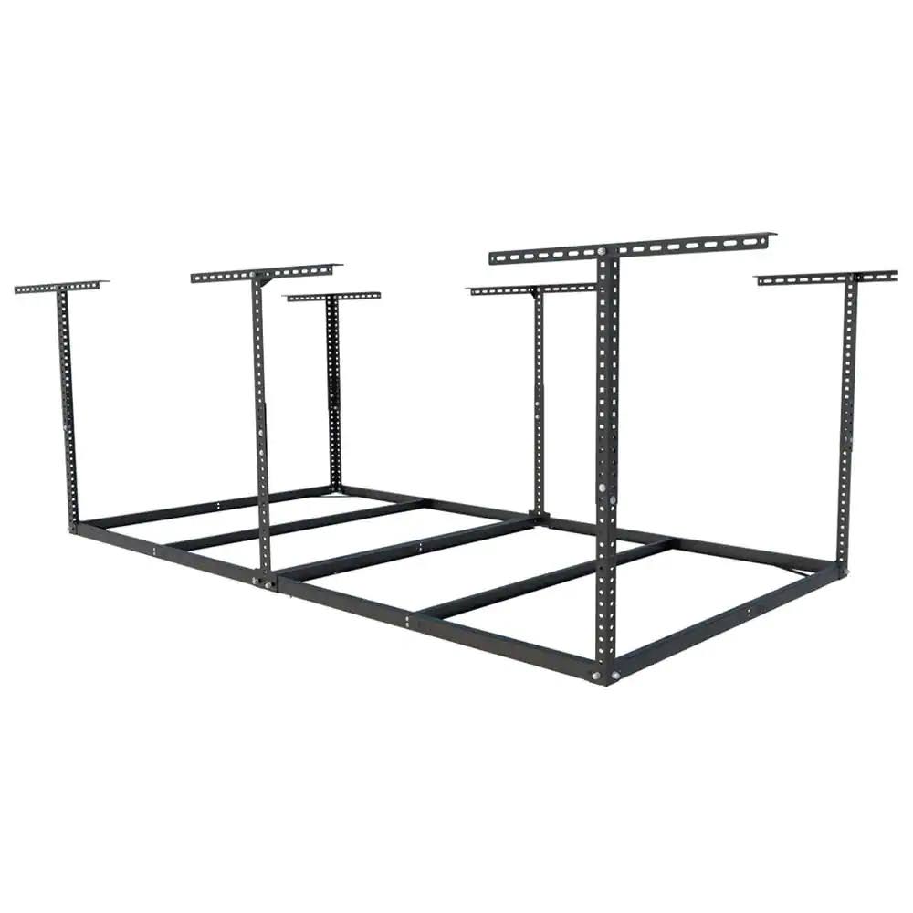 IMOUNTS GR48FB-OFFLINE Black Adjustable Height Overhead Garage Storage Rack (96 in W x 48 in D)