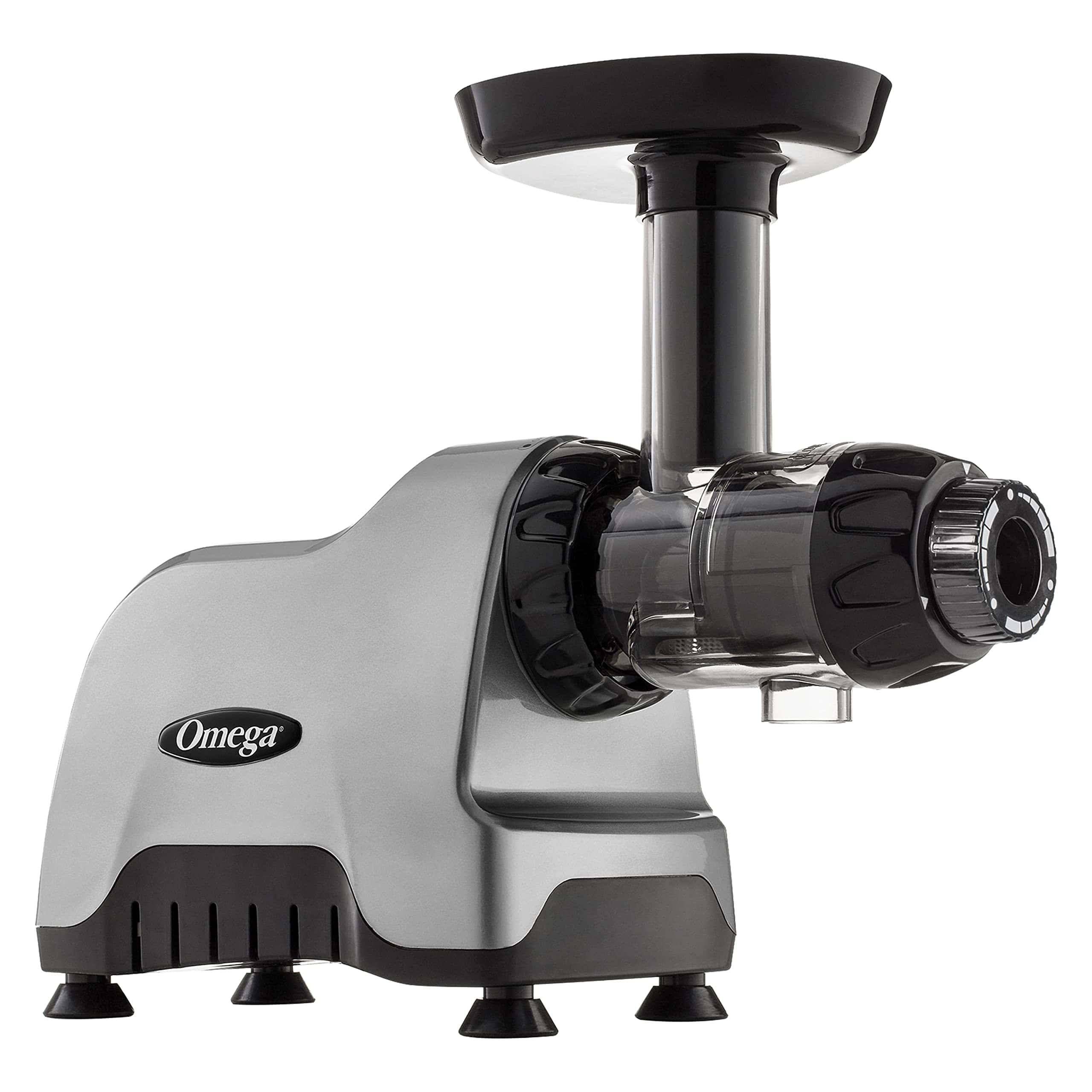 Omega CNC80S Cold Press Juicer Machine, Vegetable and Fruit Juice Extractor and Nutrition System, 200 W, Silver