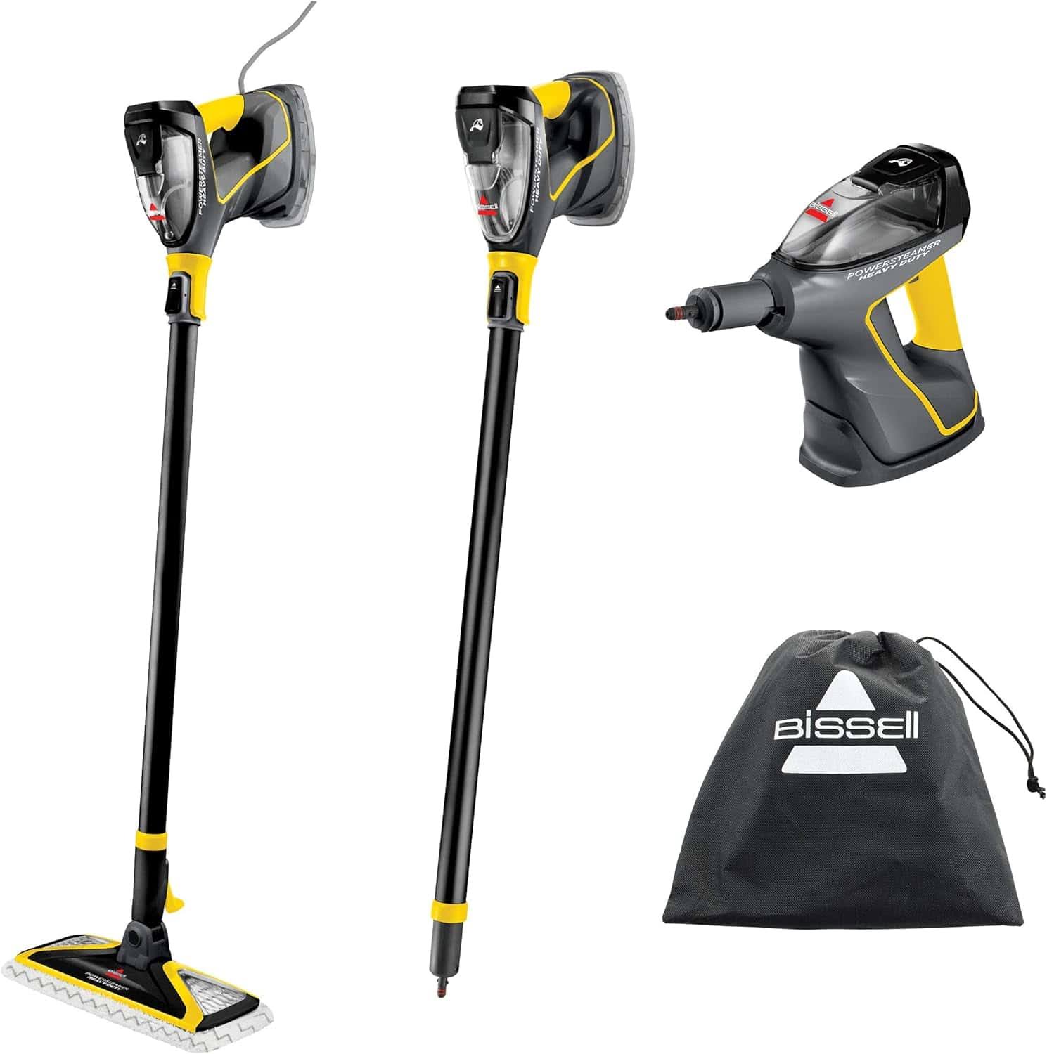 Power Steamer Heavy Duty 3-in-1 Steam Mop and Handheld SteamShot, Black, 2685A