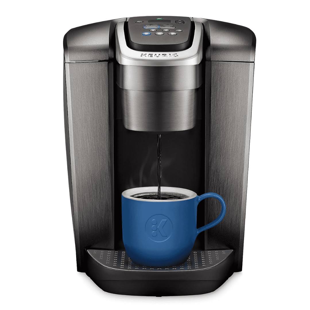 K-Elite Single-Serve K-Cup Pod Coffee Maker, Brushed Slate, 12 oz. Brew Size