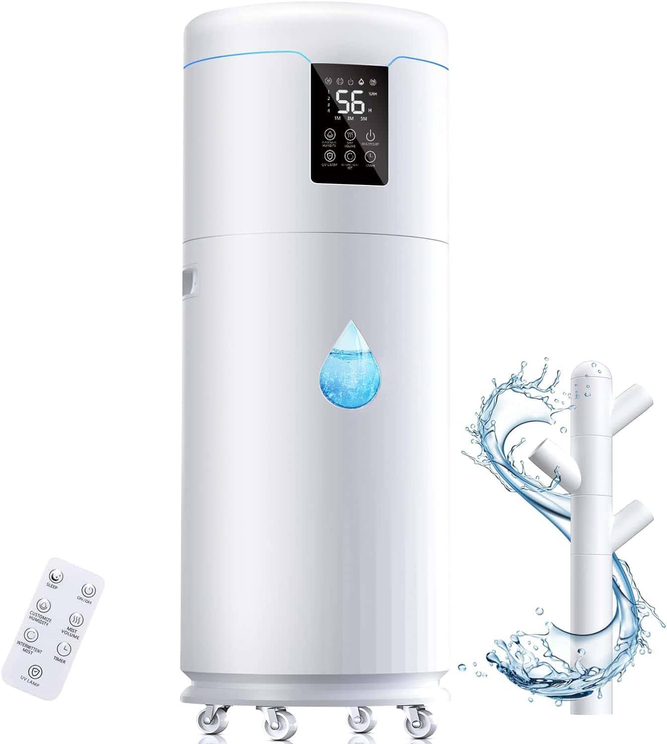 Hiswelle 17L/4.5Gal Ultra Large Humidifiers for Bedroom 2000 sq ft