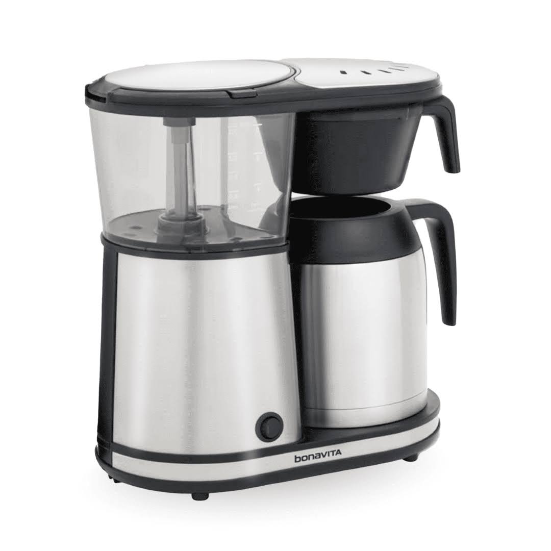 Bonavita Connoisseur 8 Cup Drip Coffee Maker Machine, One-Touch Pour Over Brewer w/Thermal Carafe, Stainless Steel