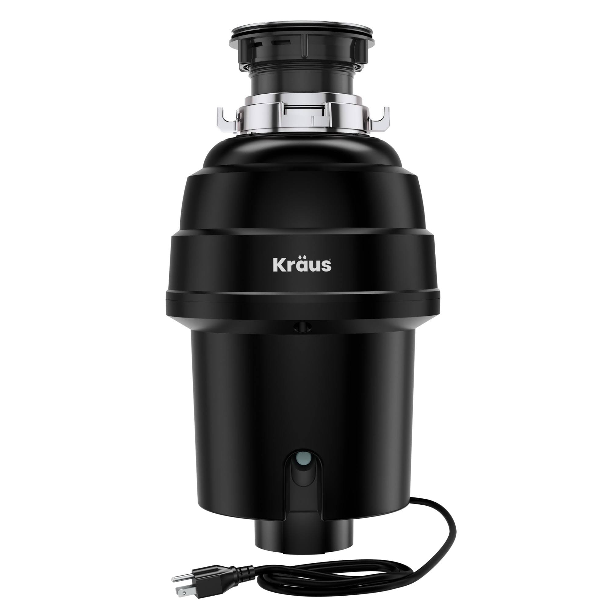 Kraus KWD100-100MBL WasteGuard Corded 1-HP Continuous Feed Noise Insulation Garbage Disposal