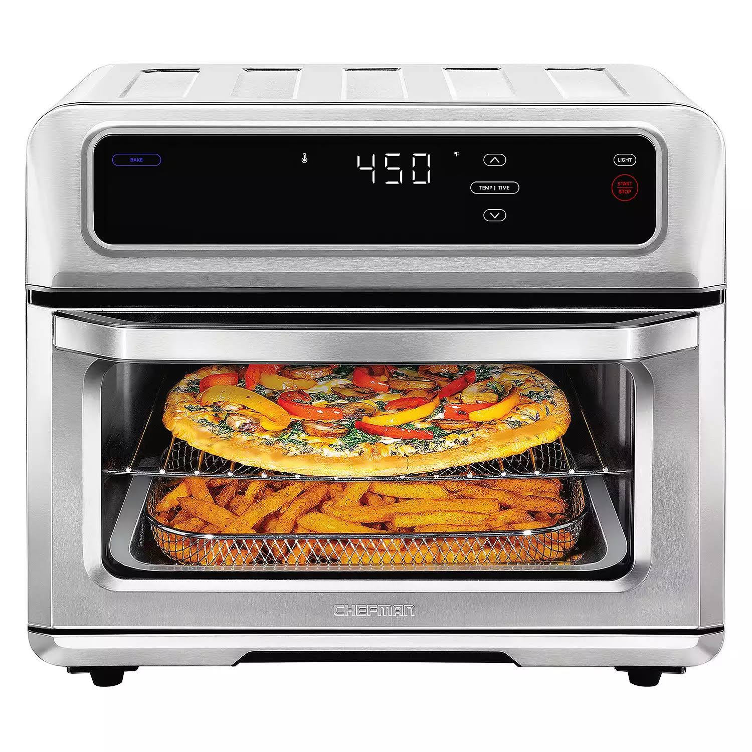 Chefman Air Fryer Toaster Oven Combo (Fries, Chicken, Toast   More!) | Healthy   Versatile