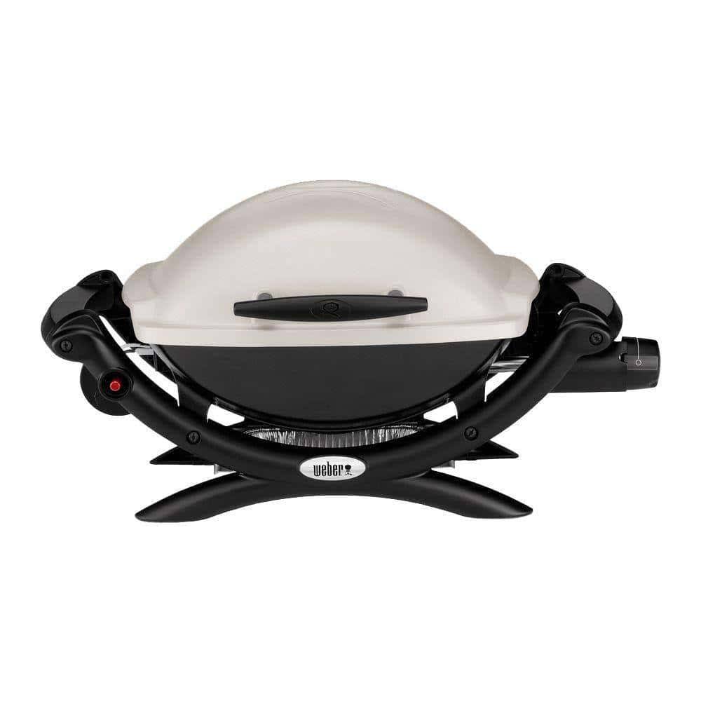 50060001 Q 1000 1-Burner Portable Propane Gas Grill in Titanium