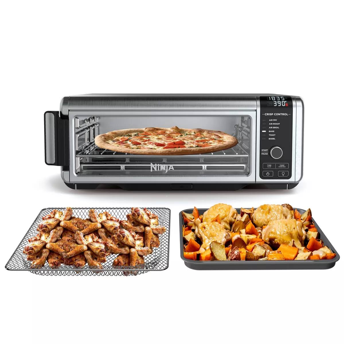 Foodi 6-in-1 Digital Air Fry Oven/Toaster Oven Flip-Away for Storage   SP100BF