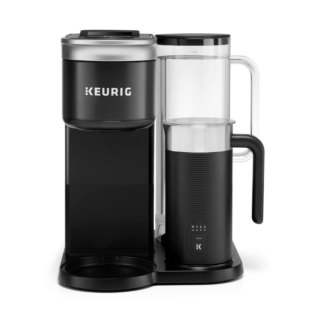 K-Cafe SMART Single Serve K-Cup Pod Coffee, Latte and Cappuccino Maker, Black