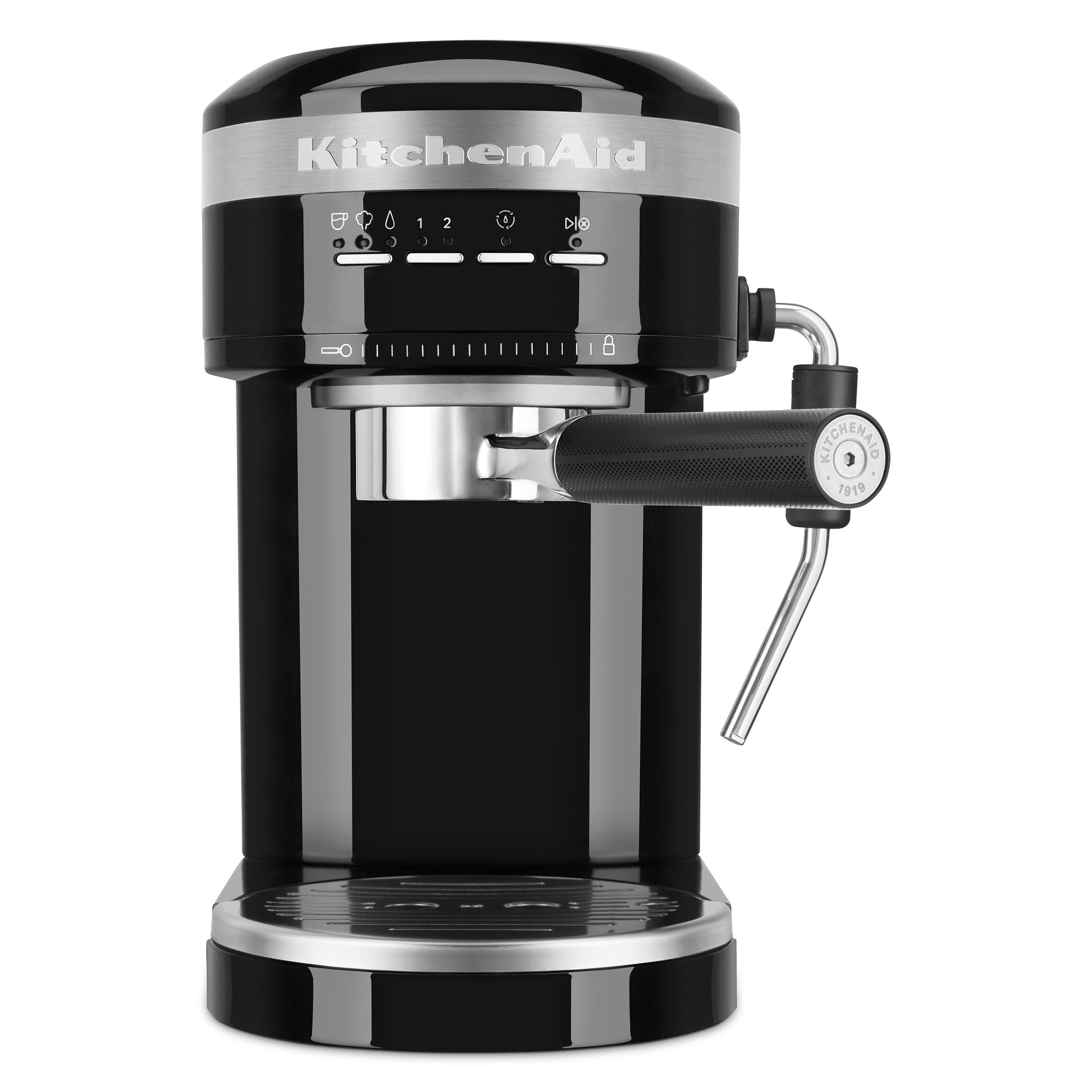 KES6503OB Metal Semi-Automatic Espresso Machine, Black, 1.4 Liters