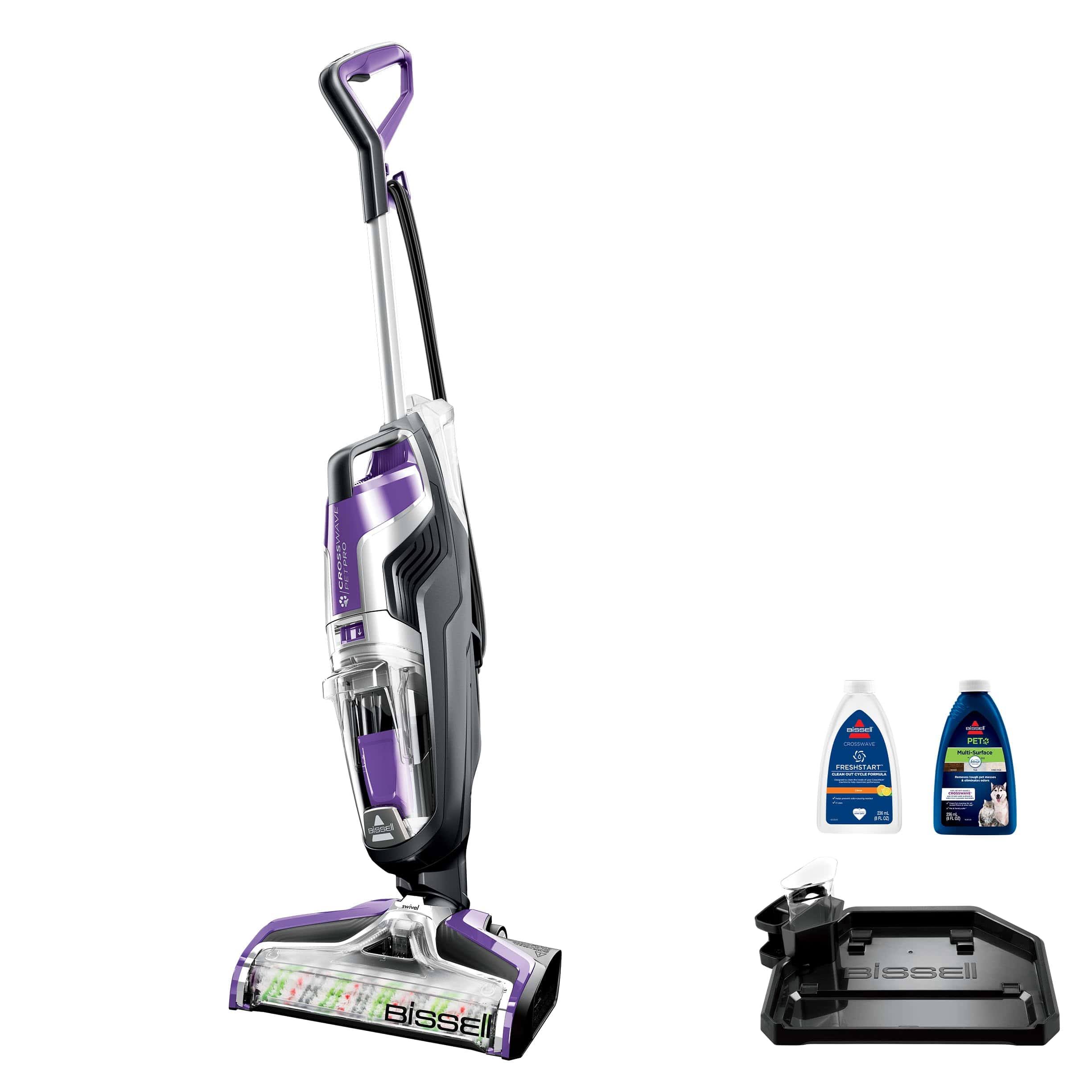 Crosswave Pet Pro All in One Wet Dry Vacuum Cleaner and Mop for Hard Floors and Area Rugs, Purple, 2306A