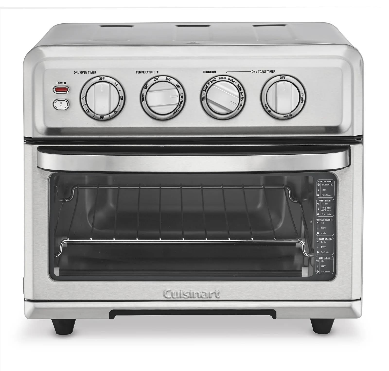 Silver Airfryer Toaster Oven With Grill