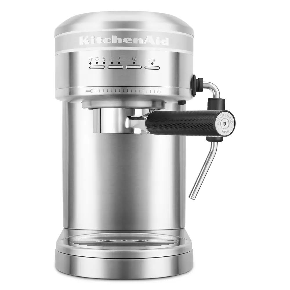Semi-Automatic Espresso Machine   Brushed Stainless Steel