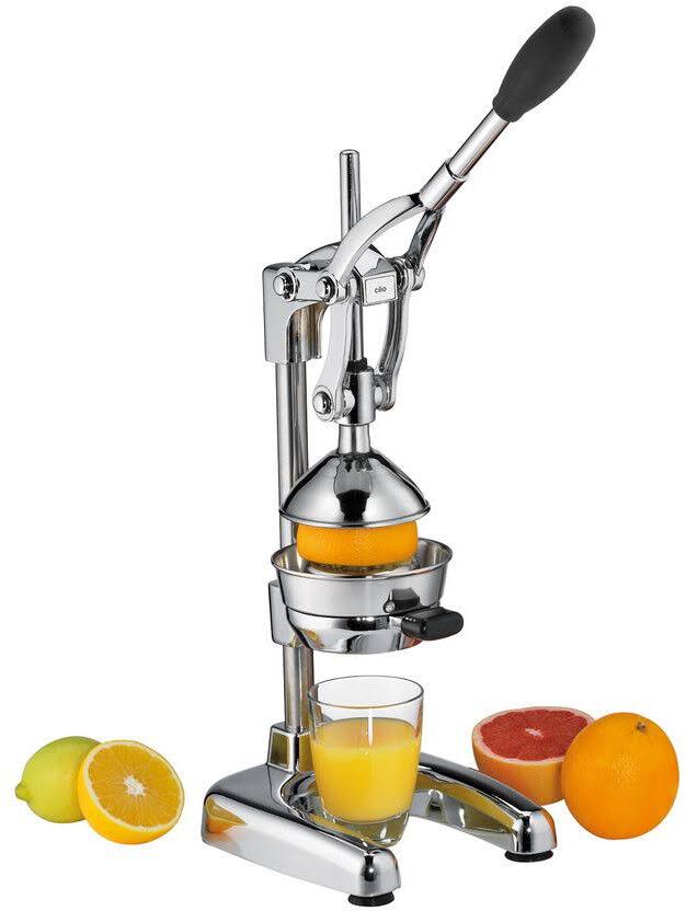 Cilio Commercial Silver Citrus Juicer Hand Press Fruit Extractor Stainless Steel