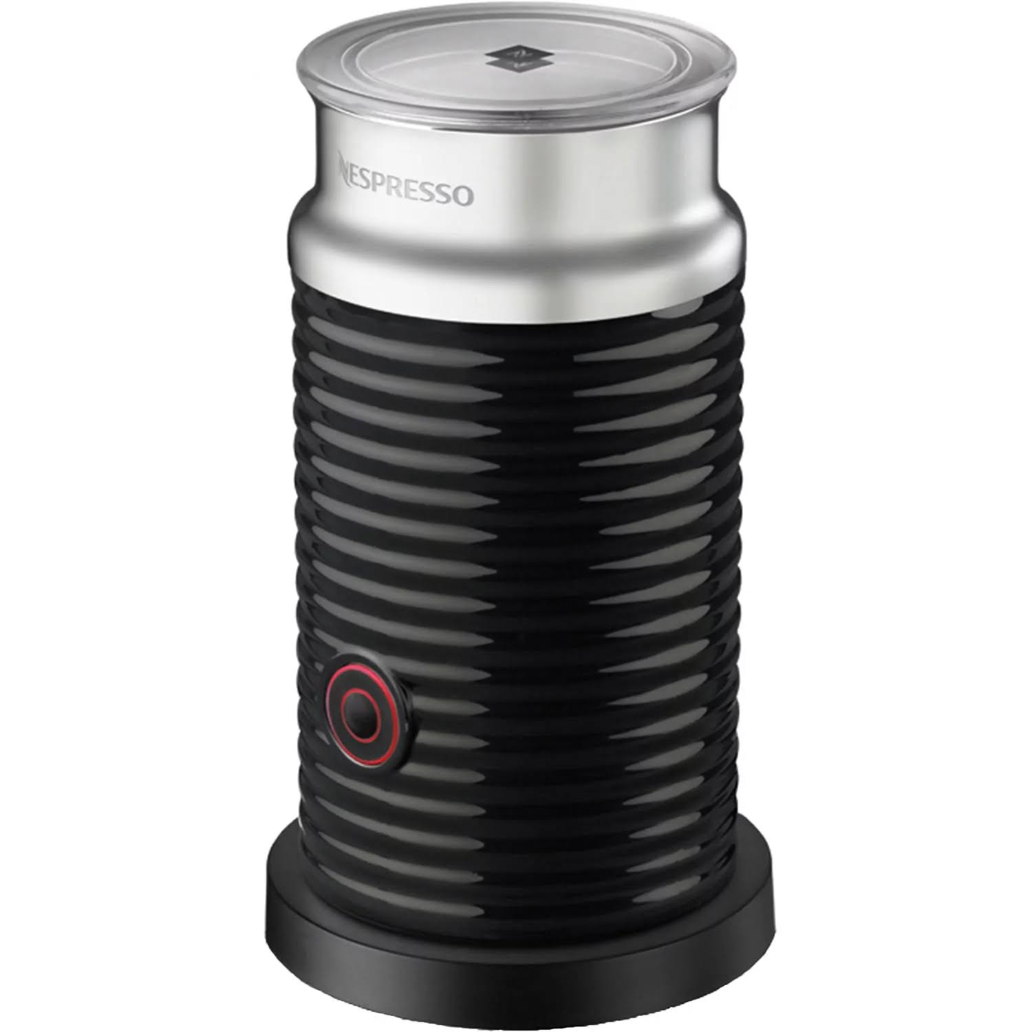 Coffee   Espresso Single-Serve Machine in Chrome and Aeroccino Milk Frother in Black