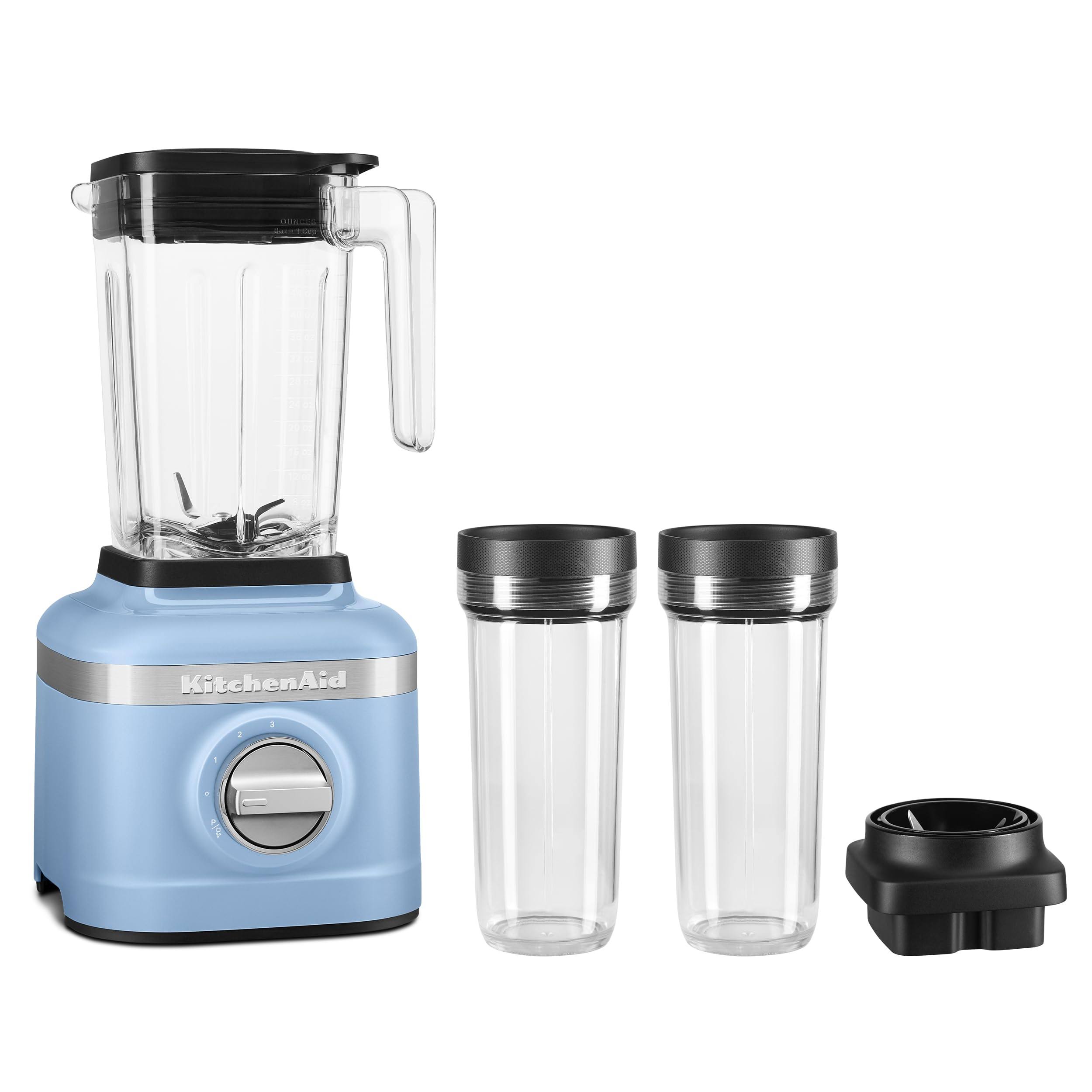KSB1332YVB K150 3 Speed Ice Crushing Blender with 2 Personal Blender Jars   Blue Velvet, 48 oz
