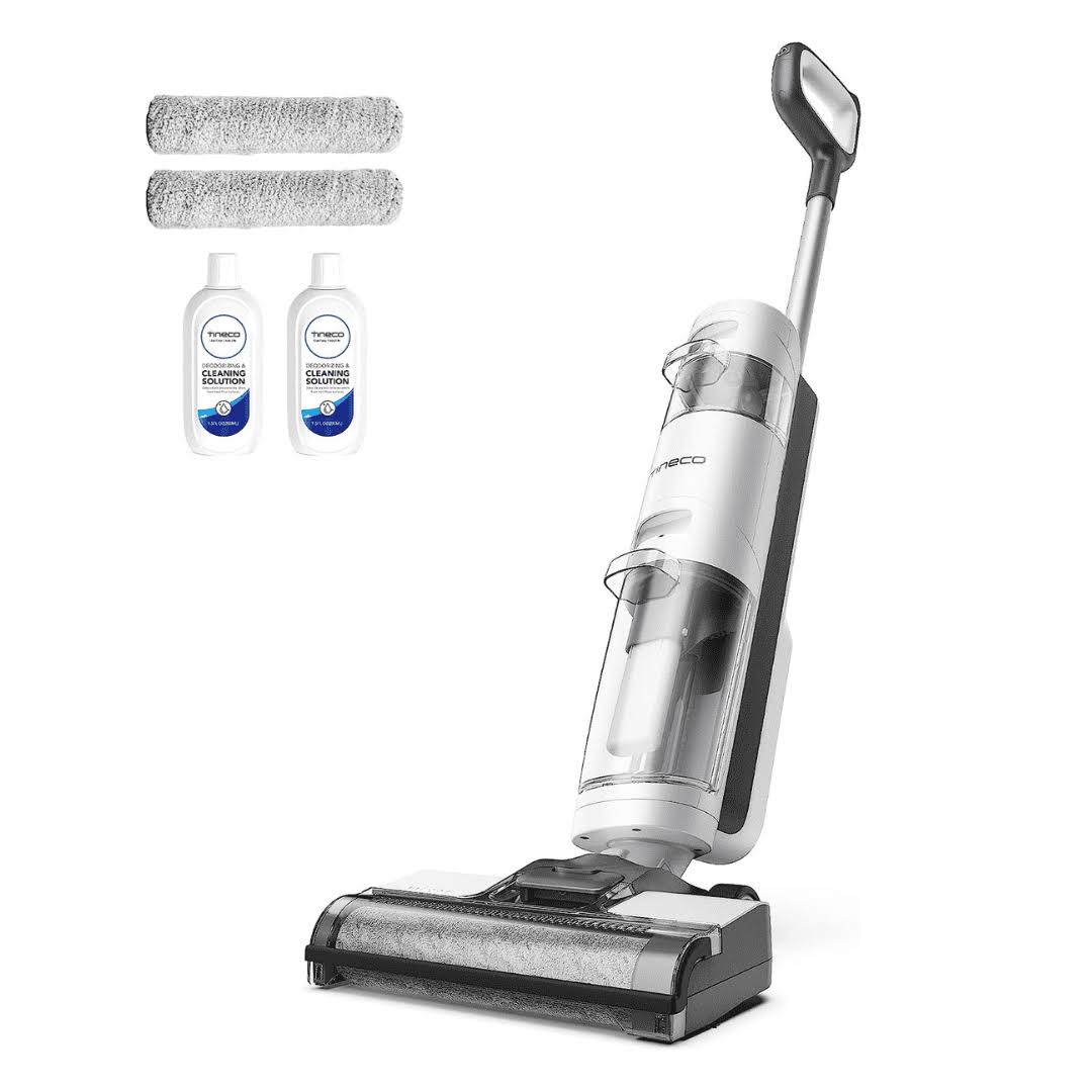 Tineco iFLOOR 3 Breeze Complete Wet Dry Vacuum Cordless Floor Cleaner and Mop One-Step Cleaning for Hard Floors