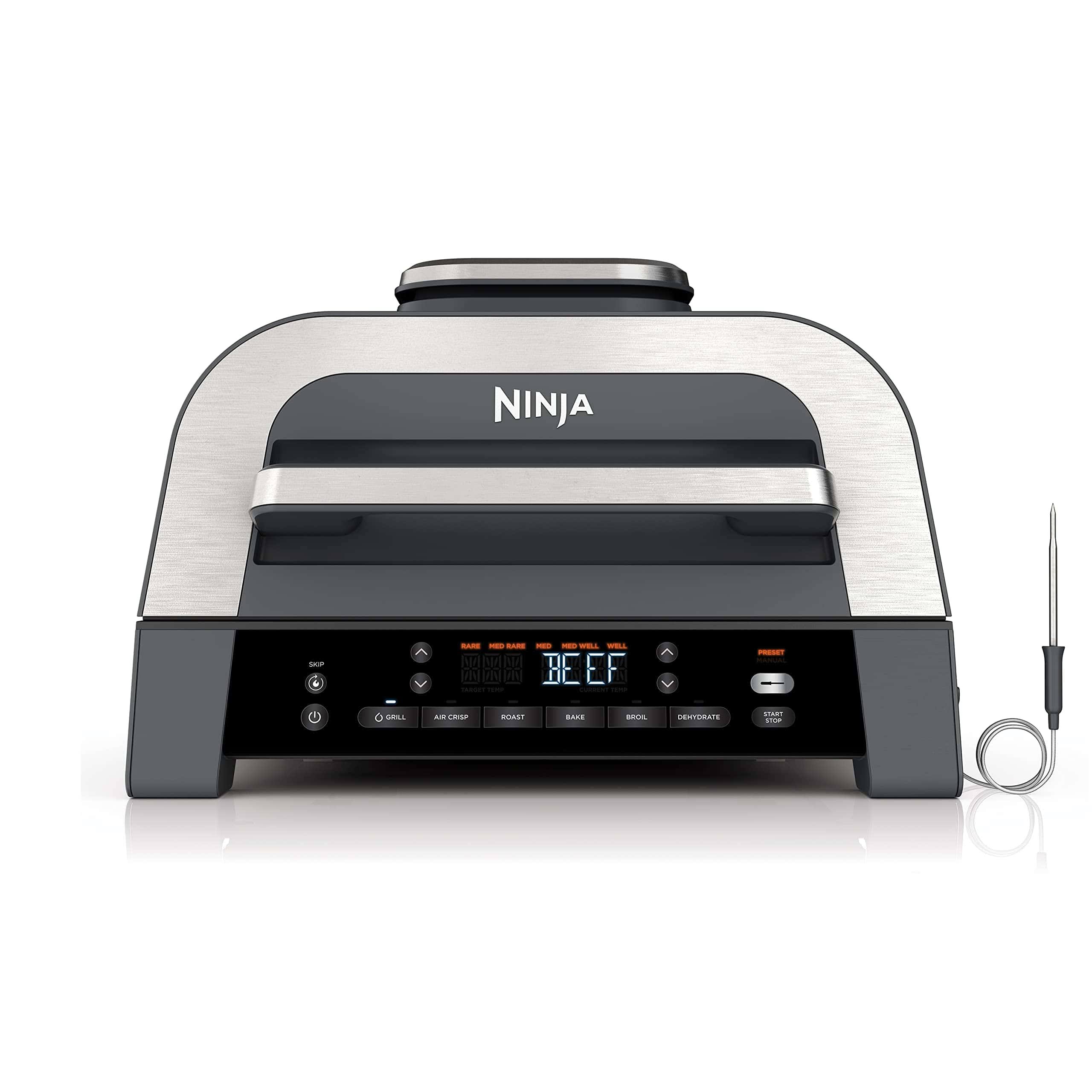 6-in-1 Indoor Grill Air Fry Roast Bake Broil Dehydrate