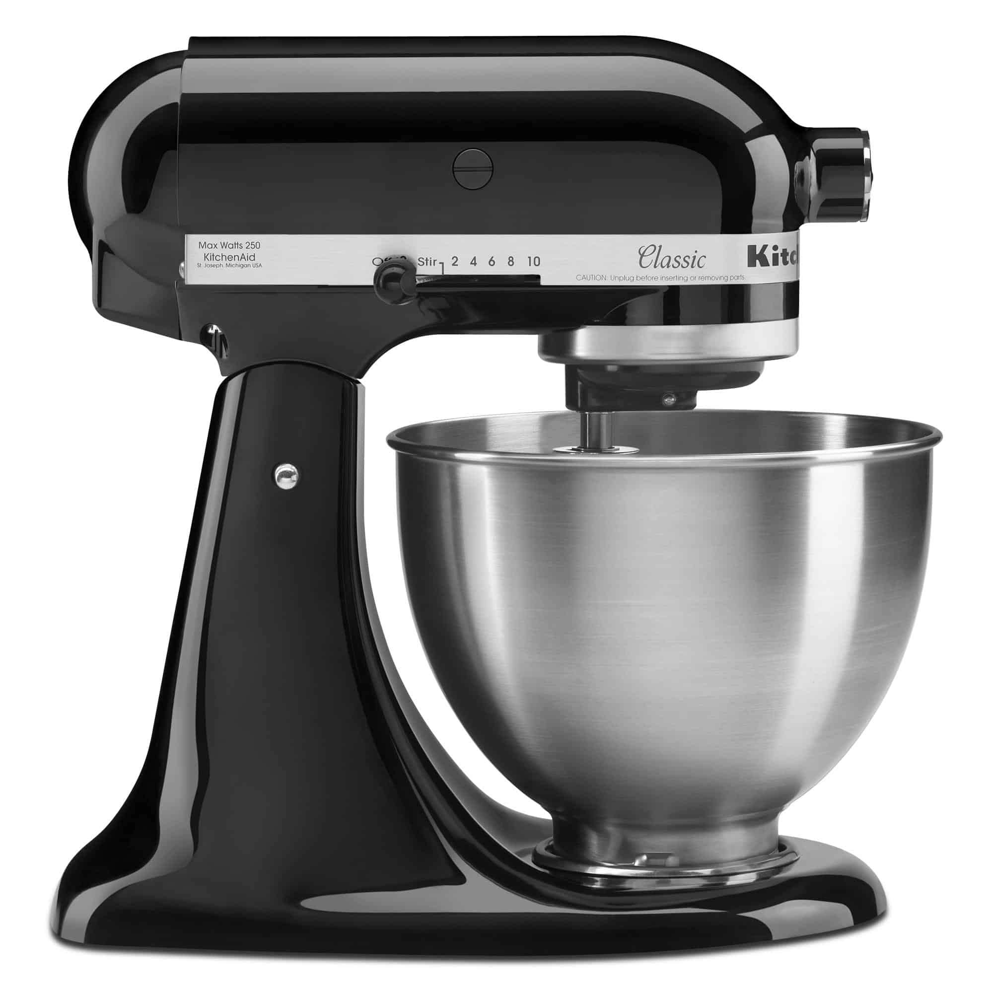 Classic Stand Mixer 4.5-Quart 10-Speed Black Residential Stand Mixer