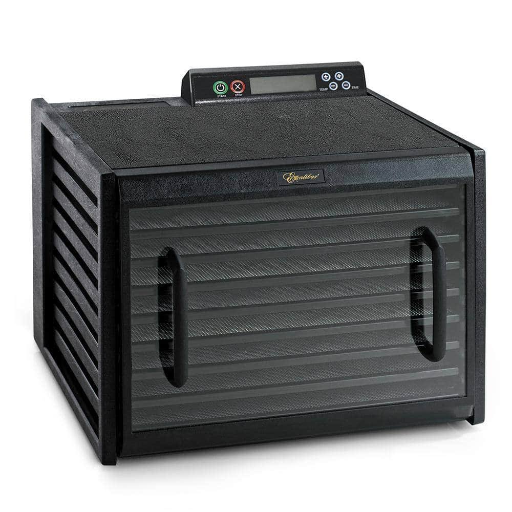 Excalibur 9-Tray Black Food Dehydrator with Digital 48-HR Timer