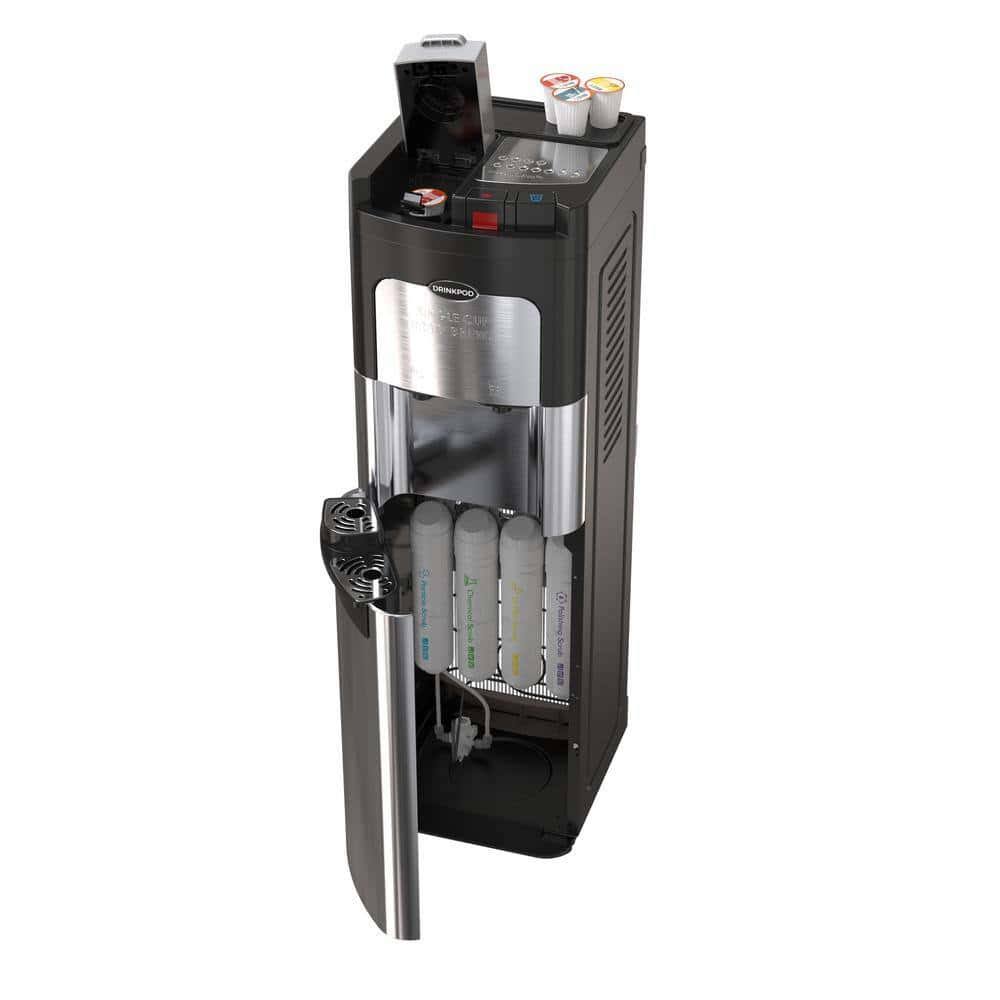 DRINKPOD DP3000 3000 Elite Bottleless Water Cooler With 4 Filters and Integrated K Cup Coffee Maker