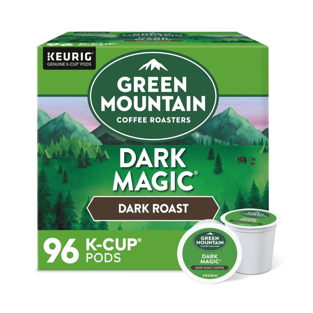 Green Mountain Coffee Roasters Dark Magic Coffee,  Single-Serve K-Cup pods, Dark Roast, 24 Count, Pack of 4
