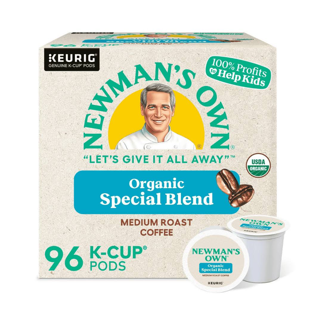 Newman s Own Organics Special Blend  Single-Serve K-Cup Pods, Medium Roast Coffee, 96 Count