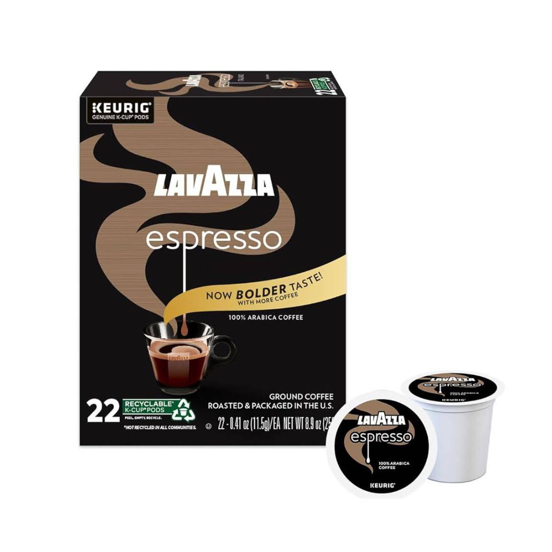 Lavazza Espresso Single-Serve Coffee K-Cups for  Brewer, Medium Roast, 88 capsules Value Pack