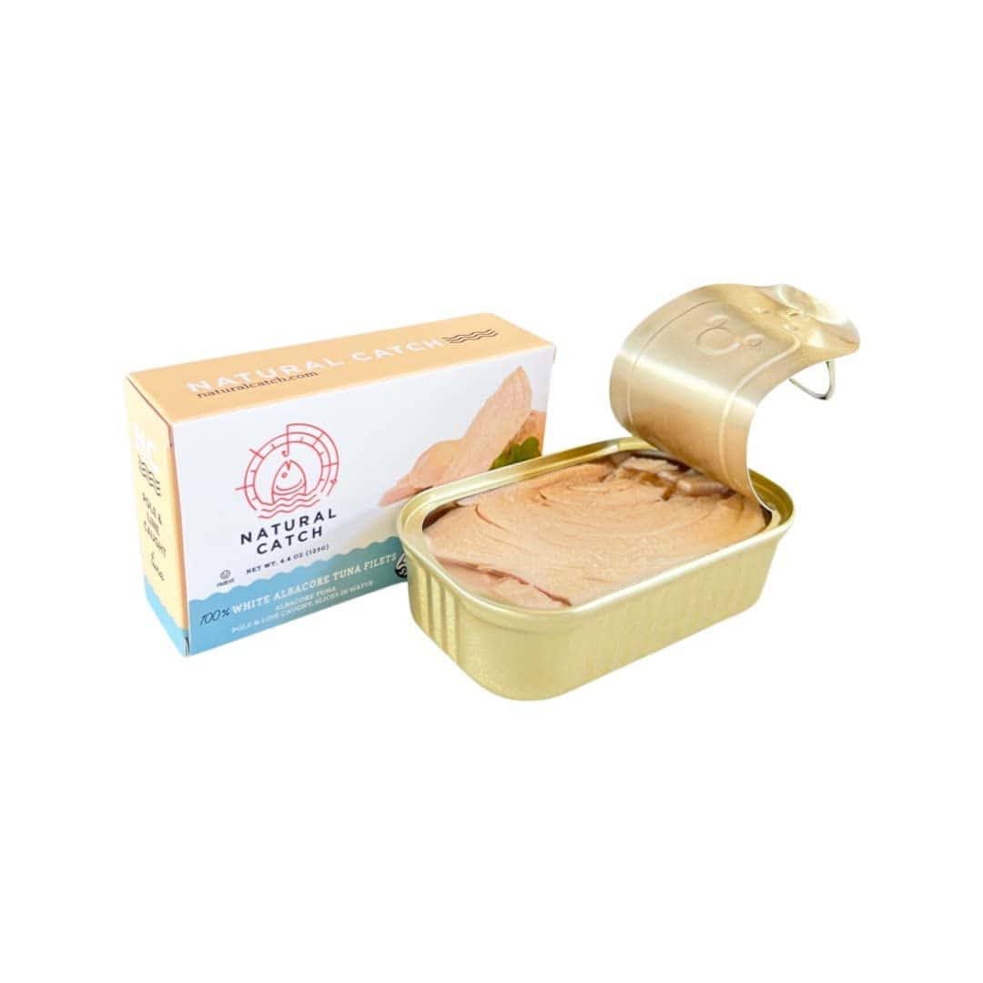 Natural Catch Tuna White Albacore Filets, Hand Cut (4.4 oz per can- Pack of 12)